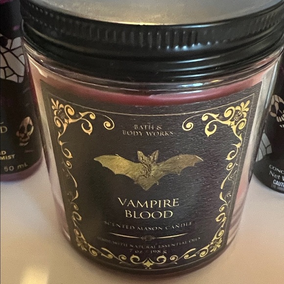 Bath & Body Works Vampire Blood Scented Candle Ghoul Friend Diamond Shimmer Mist - Picture 3 of 8